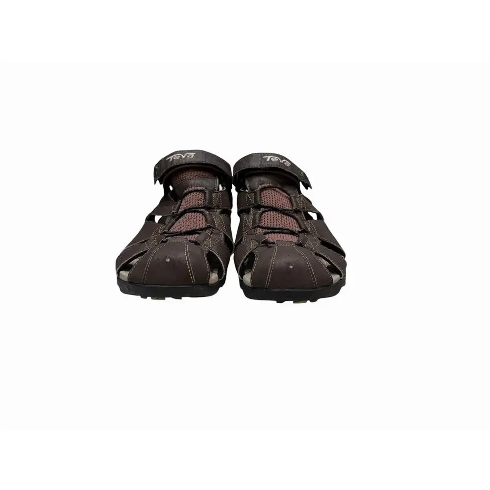 Teva Deacon Men’s Brown Sandals Size 11 Closed Toe Outdoors Hiking Fisherman